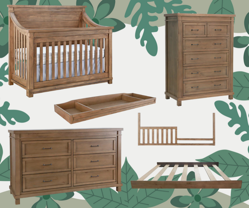 Appleseed Rowan 4 Piece Nursery Set Sandwash
