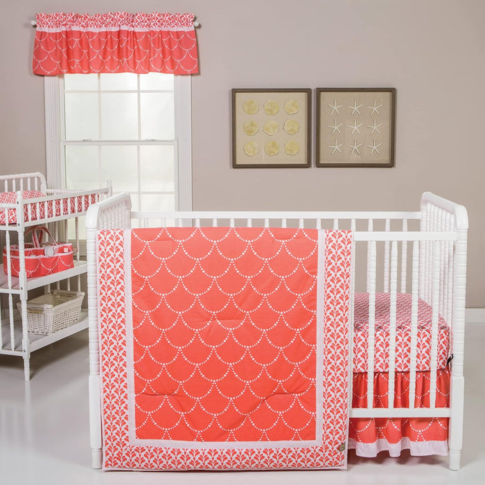 Trend Lab 3pc Crib Bedding Set - Shell