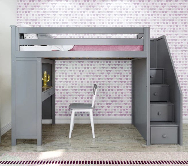 Jackpot Deluxe Staircase Loft Bed Study