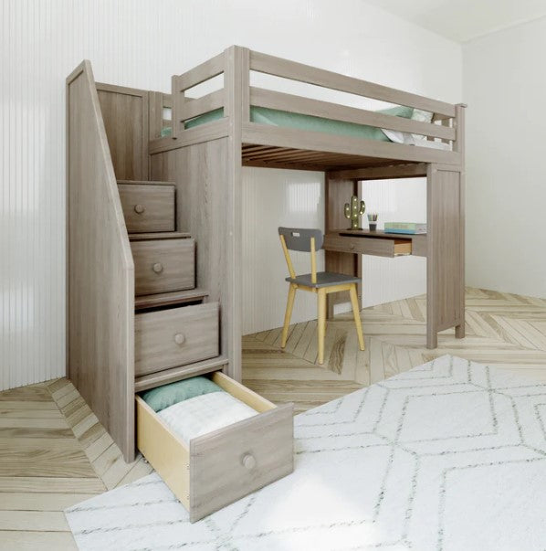 Jackpot Deluxe Staircase Loft Bed Study