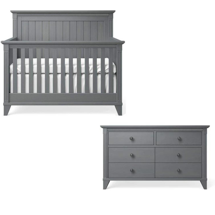 Silva Edison Collection 4-in-1 Crib and Double Dresser SALE 15% OFF TILL 4/10/24 See store for details