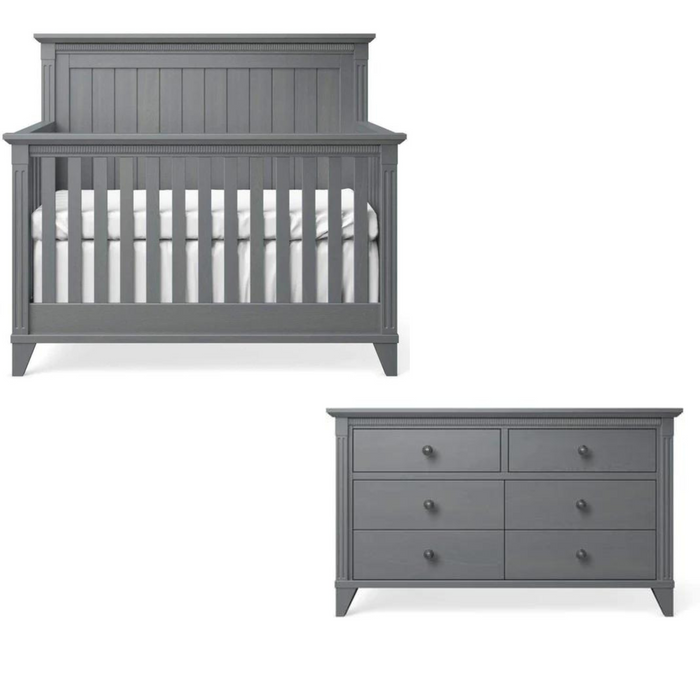 Silva Edison Collection 4-in-1 Crib and Double Dresser