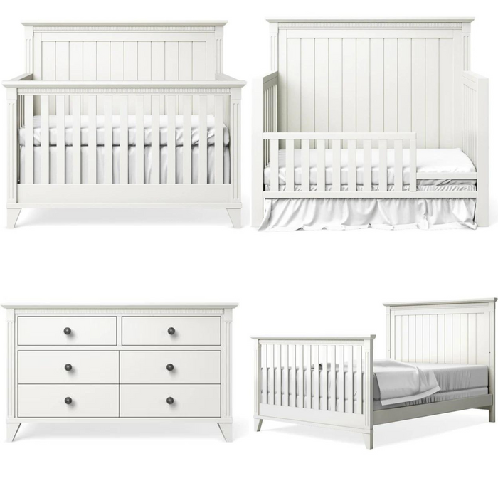 Silva Edison Collection 4-in-1 Crib and Double Dresser