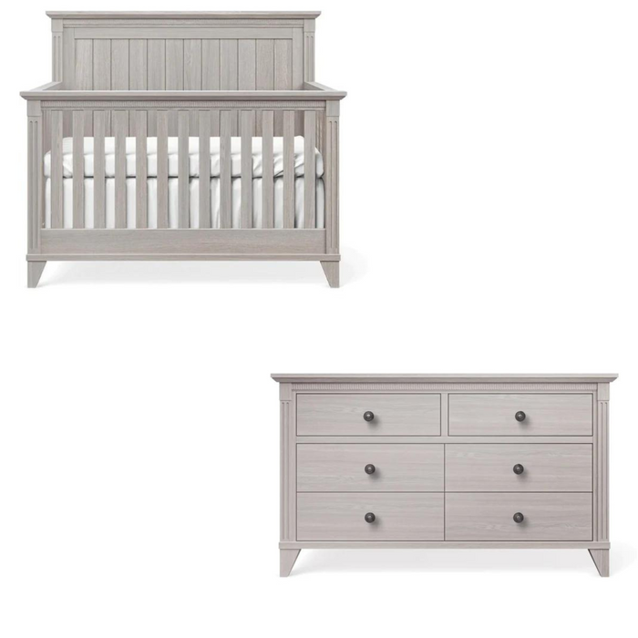 Silva Edison Collection 4-in-1 Crib and Double Dresser SALE 15% OFF TILL 4/10/24 See store for details