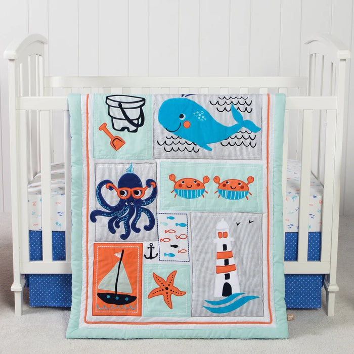 Trend Lab Ocean Pals 3 Piece Crib Bedding/Nursery Set