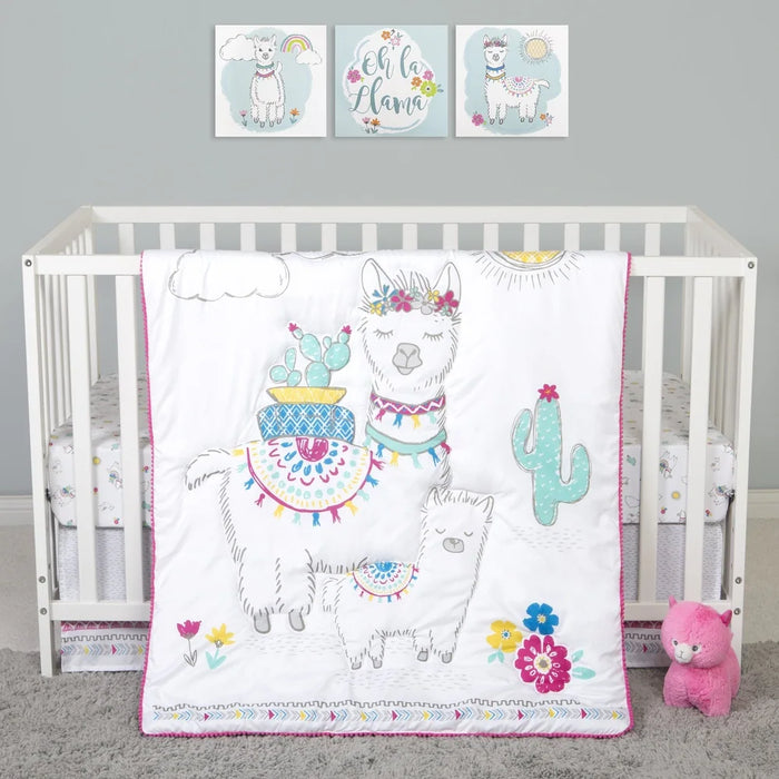 Sammy And Lou Llama Mama 4 Piece Crib Set