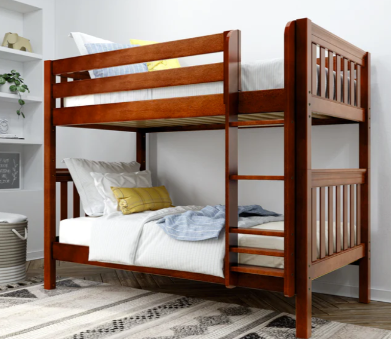 Maxtrix Twin over Twin Medium Height Bunk Bed (66" Tall)