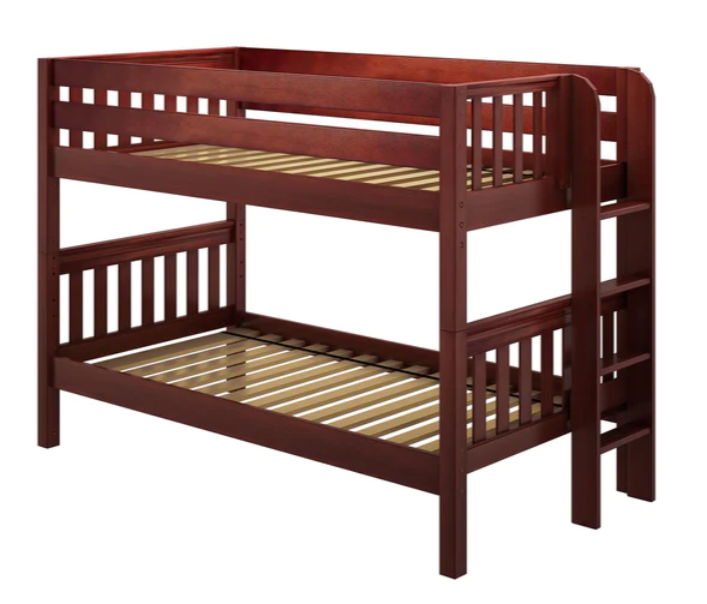 Maxtrix Twin over Twin Low Height Bunk Bed (61" Tall)