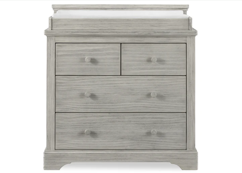 Simmons Kids Paloma 4 Drawer Dresser with Changing Top and Interlocking Drawers