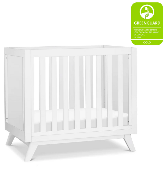 Otto 3-in-1 Convertible Mini Crib with 4" Mattress