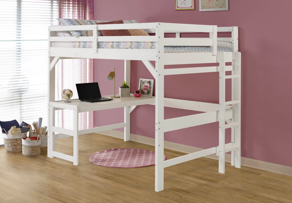 Innovations Full Size Ladder Loft Bed with Desk**400lbs Rating