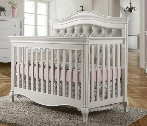 Pali Diamante Forever Crib in Vintage White