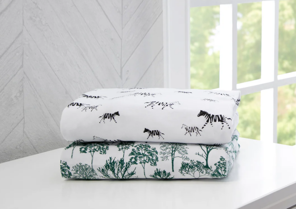 Modern Safari Fitted Crib Sheets - 2 Pack