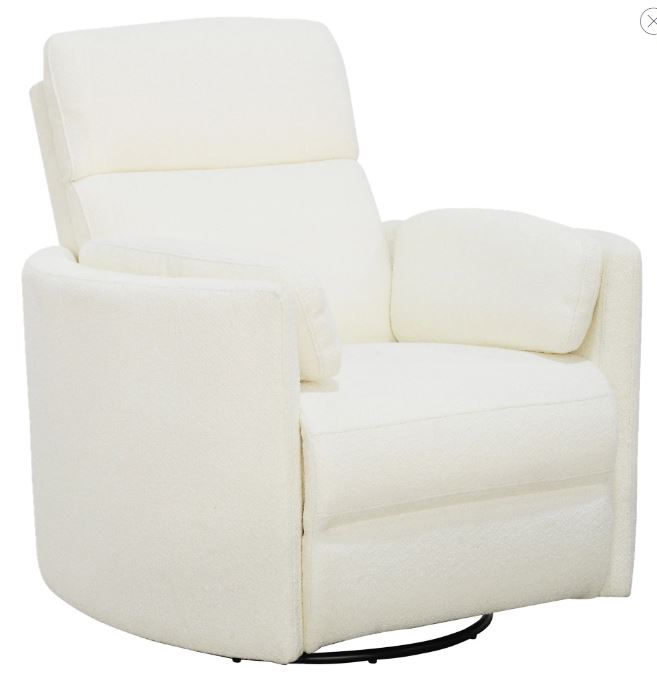 Moon Power Swivel Glider Recliner with USB Port