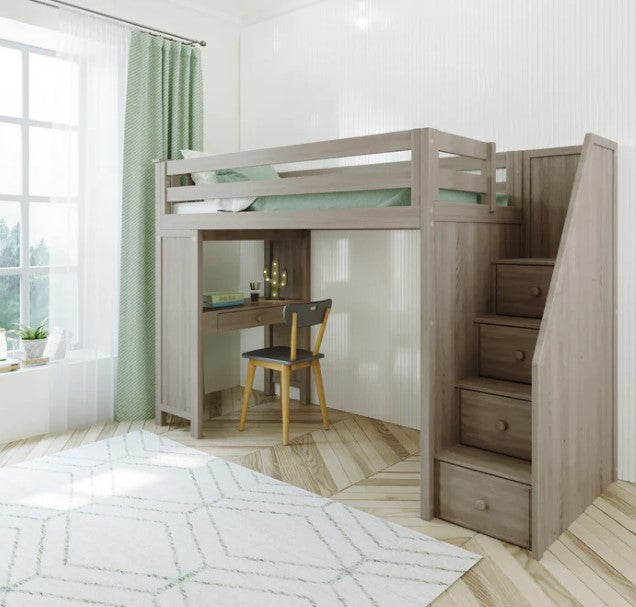 Jackpot Deluxe Staircase Loft Bed Study