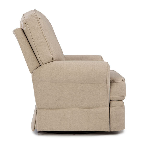 Best Chairs Juliana Swivel Glider Recliner-Choose from Custom Fabric Choices