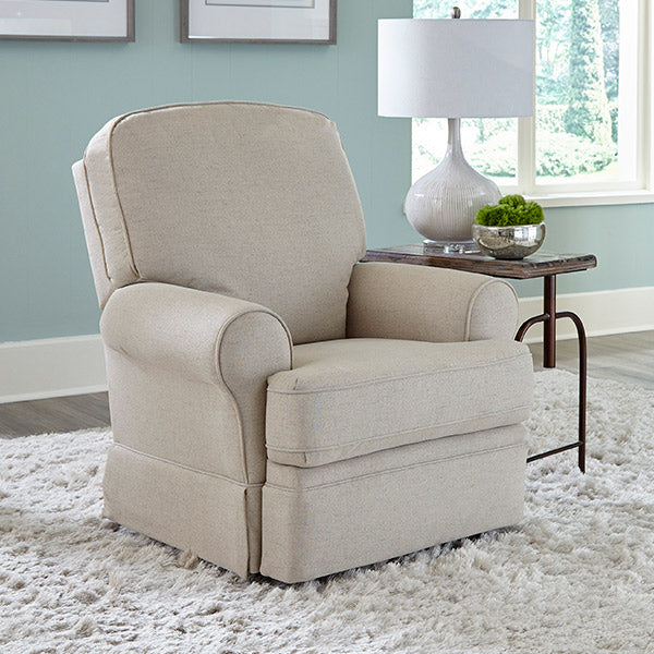 Best Chairs Juliana Swivel Glider Recliner-Choose from Custom Fabric Choices