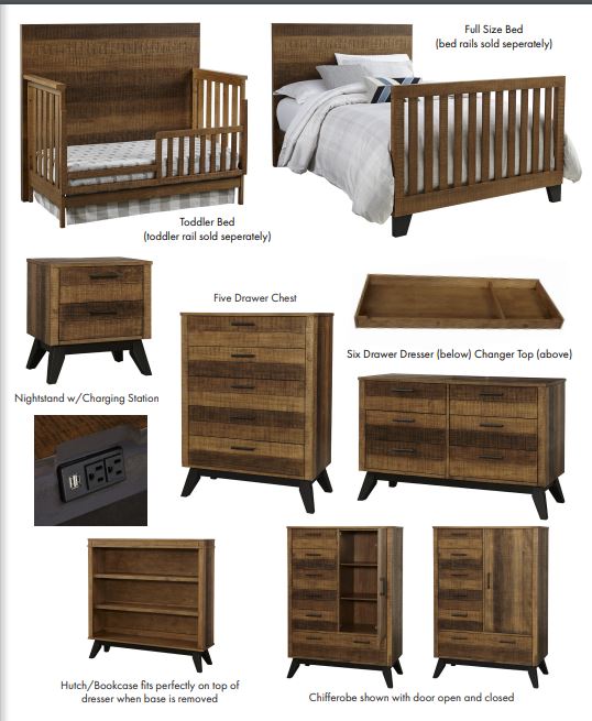 Westwood Baby Urban Rustic Dresser