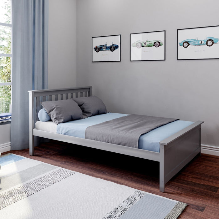 M3 Full Bed with Slat Headboard & Foot Panel + Slat Roll 400lbs rating