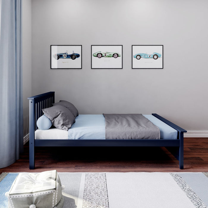 M3 Full Bed with Slat Headboard & Foot Panel + Slat Roll 400lbs rating