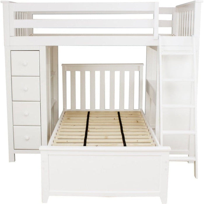 Jackpot Deluxe Loft Bed Storage Study + Twin Bed