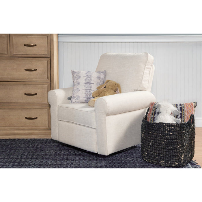 Monogram Power Monroe Recliner and Swivel Glider in Eco-Performance Fabric with USB port | Water Repellent & Stain Resistant