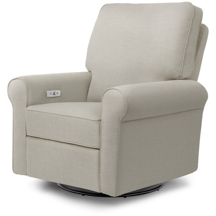 Monogram Power Monroe Recliner and Swivel Glider in Eco-Performance Fabric with USB port | Water Repellent & Stain Resistant