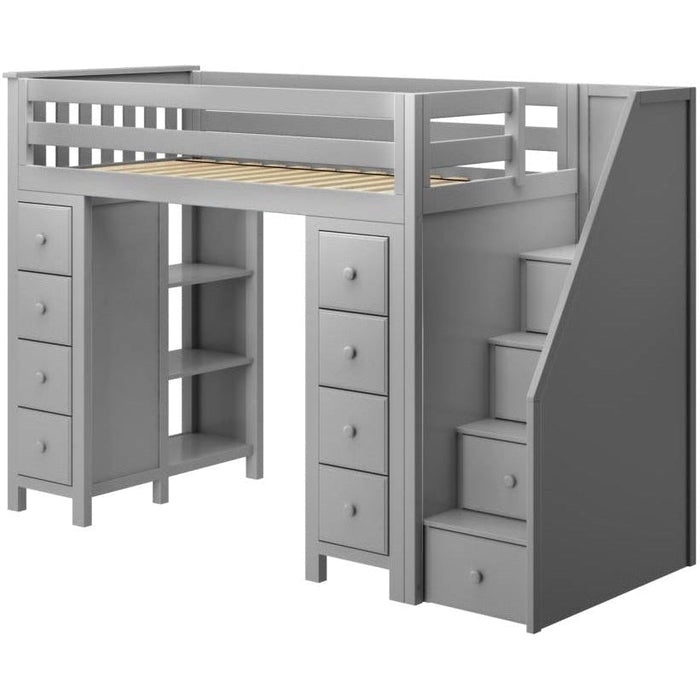 Jackpot Deluxe Staircase Loft Bed Storage + Storage