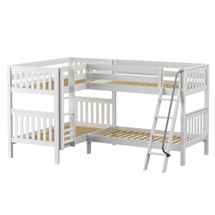 Maxtrix Twin XL Medium Corner Bunk Bed (800 Lbs. Rating)