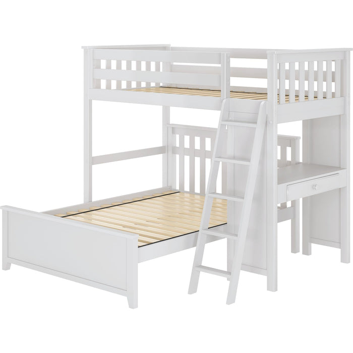 Jackpot Deluxe Leg Loft Bed Study + Full Bed