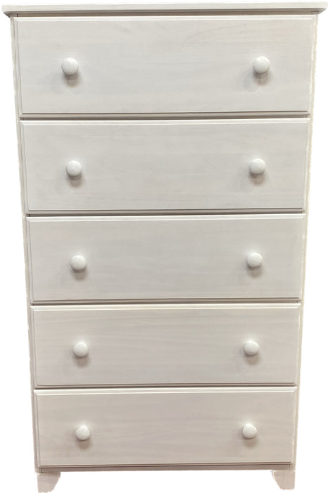 Clearance Molly Monkey Signature 5 Drawer Dresser in White Wash