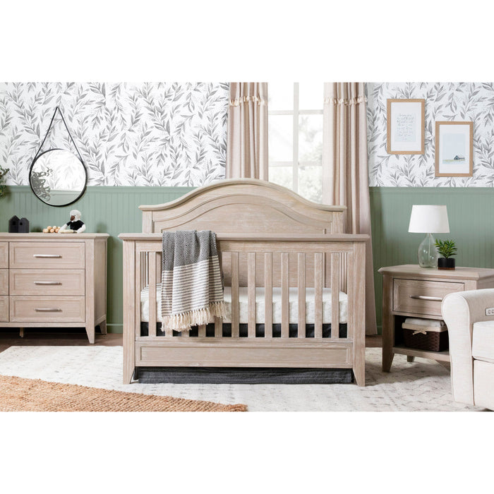 Monogram Beckett Rustic 4-in-1 Convertible Curve Top Crib