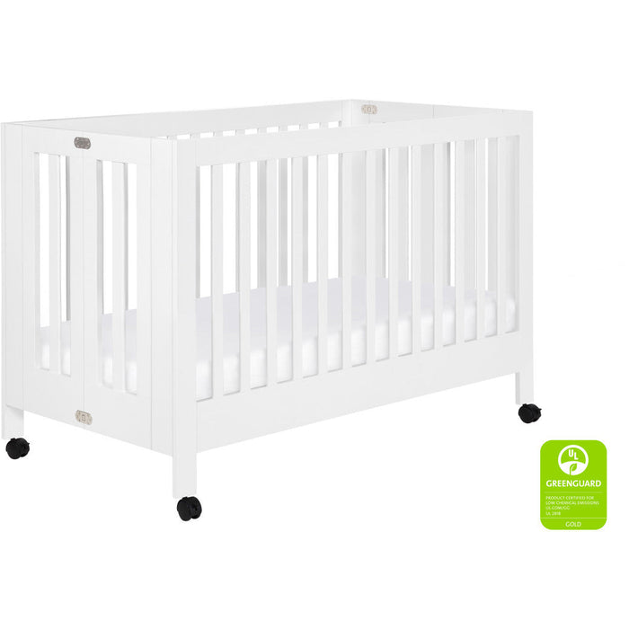 Babyletto Maki Full-Size Folding Crib with Toddler Bed Conversion Kit