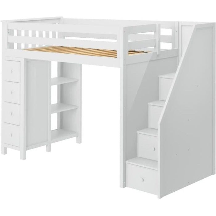 Jackpot Deluxe Staircase Loft Bed Storage