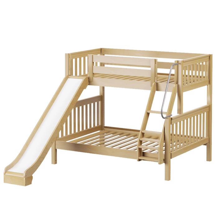 Maxtrix Twin over Full Medium Bunk Bed + Slide (800 Lbs. Rating)