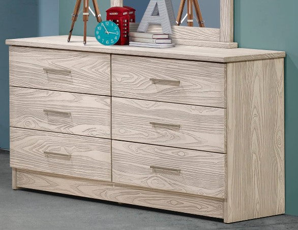 Innovations 6 Drawer Double Dresser in Birch