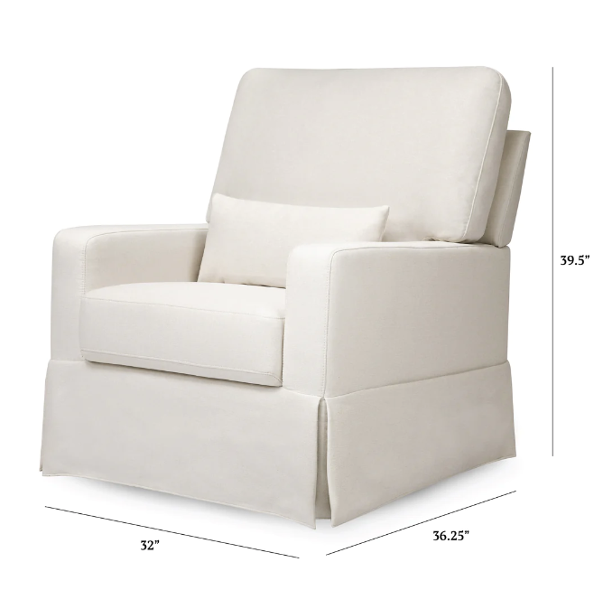 Crawford Pillowback Comfort Swivel Glider