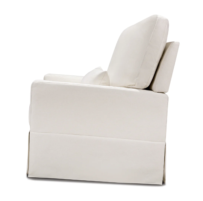 Crawford Pillowback Chair and a Half, Comfort Swivel Glider in Eco-Performance Fabric | Water Repellent & Stain Resistant