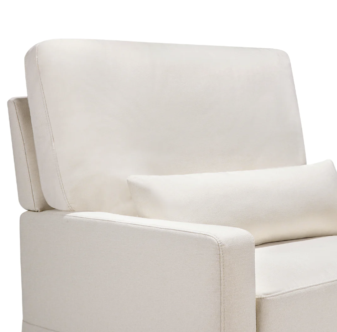 Crawford Pillowback Chair and a Half, Comfort Swivel Glider in Eco-Performance Fabric | Water Repellent & Stain Resistant