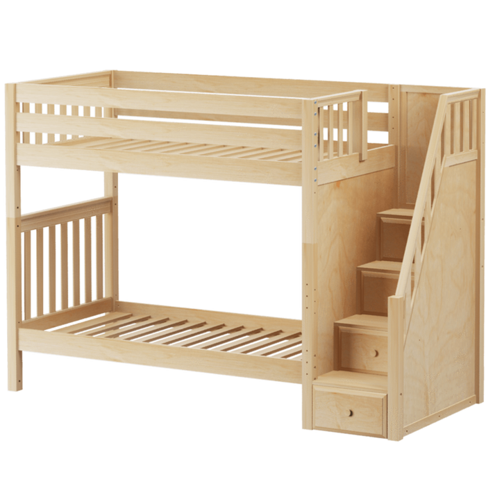 Maxtrix Twin High Bunk Bed with Stairs (800 Lbs. Rating)