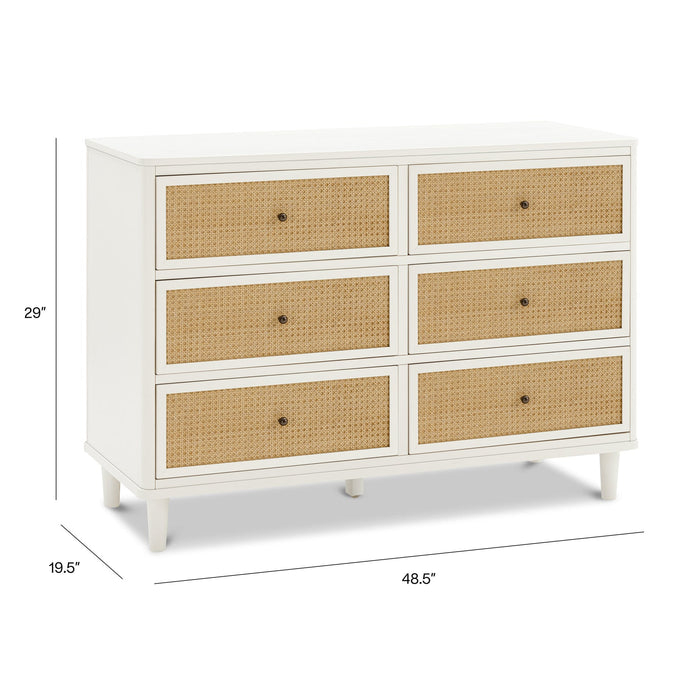 Namesake Marin with Cane 6 Drawer Dresser