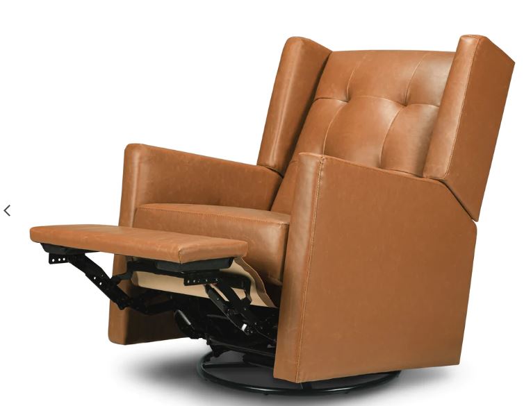 Davinci Maddox Recliner and Swivel Glider in Vegan Leather