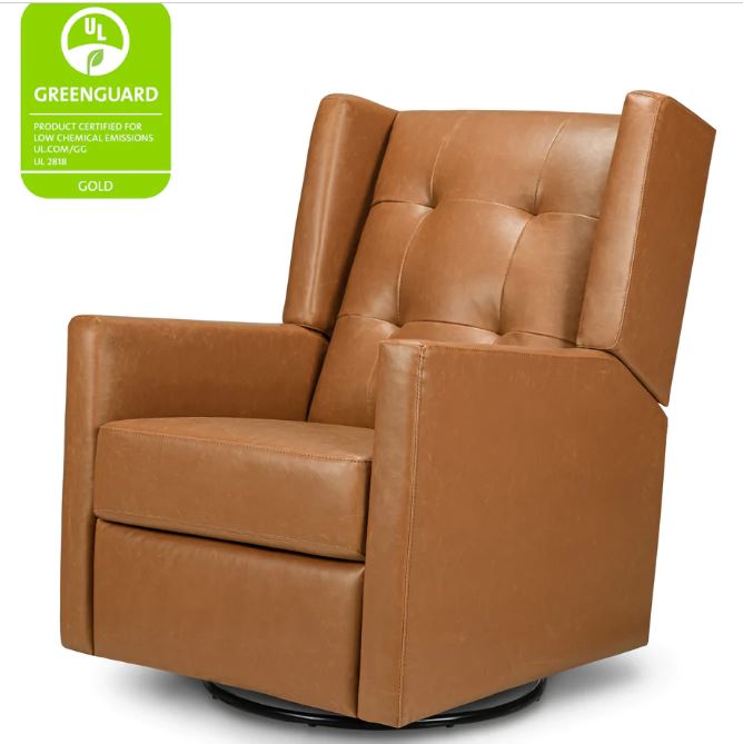Davinci Maddox Recliner and Swivel Glider in Vegan Leather