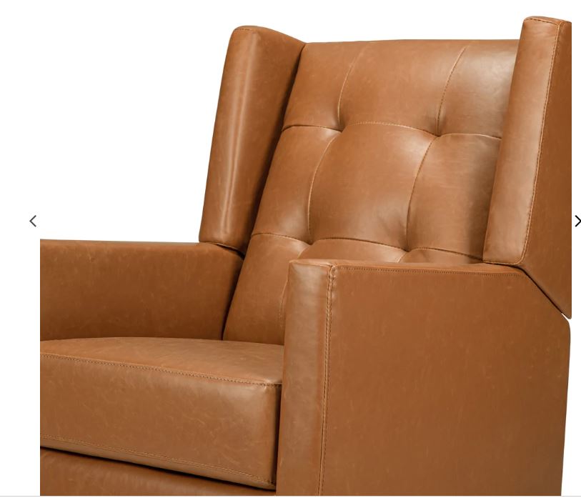 Davinci Maddox Recliner and Swivel Glider in Vegan Leather
