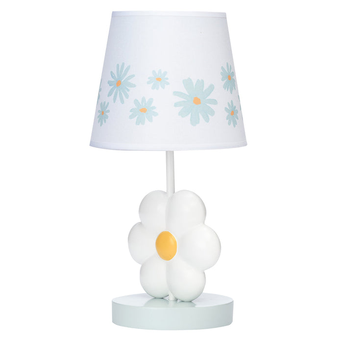Lambs & Ivy Sweet Daisy White Floral Nursery/Child Lamp with Shade & Bulb  FREE SHIPPING