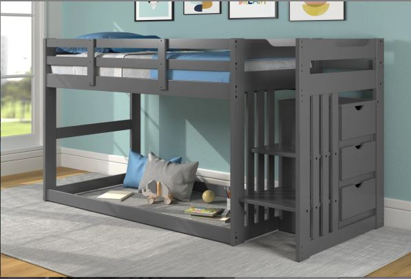 Clearance Canal House Low Stair Bunk Bed with Storage Drawers