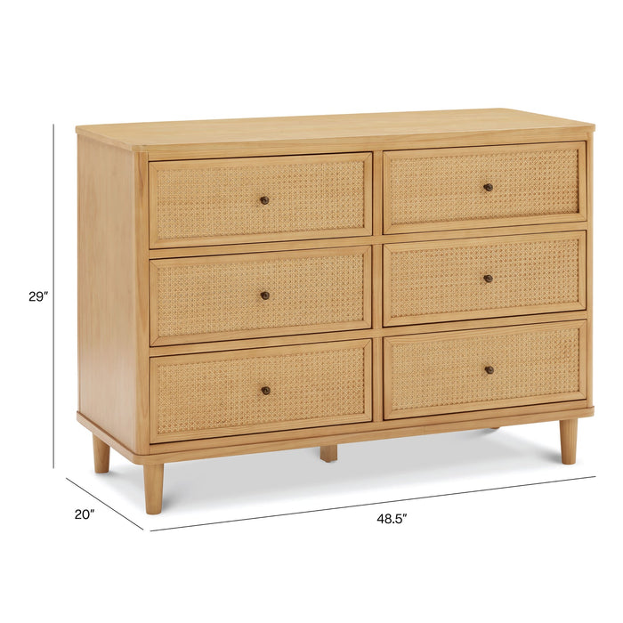 Namesake Marin with Cane 6 Drawer Dresser