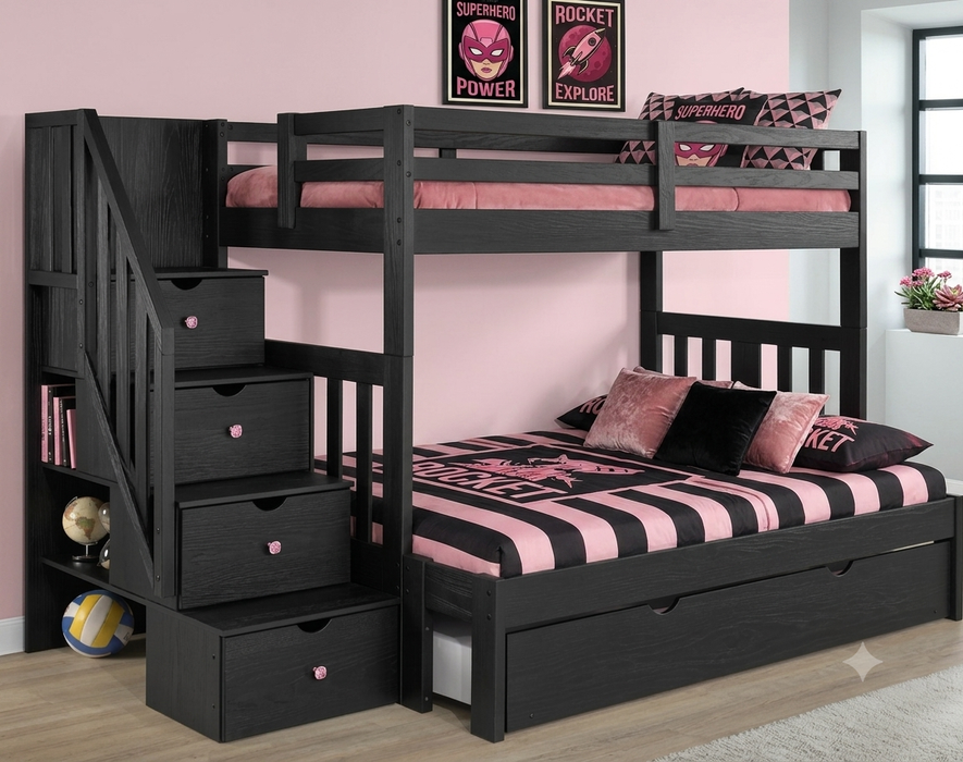 Innovations Twin over Full Staircase Bunk