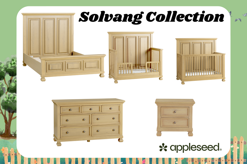 Appleseed Solvang Flat Top Crib