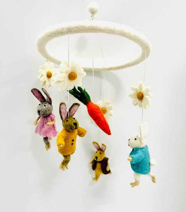 Felt Bunny Mobile